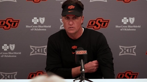 Thumbnail for entry Mike Gundy OSU/Iowa State Postgame Comments