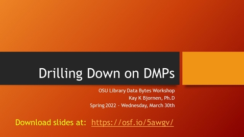 Thumbnail for entry Data Bytes - Drilling Down on DMPs