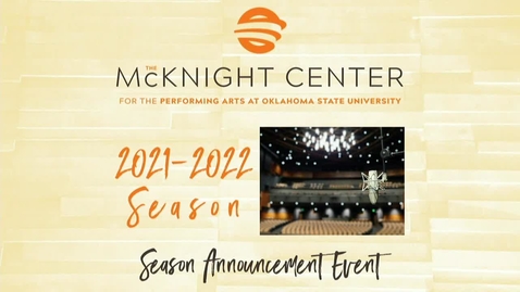 Thumbnail for entry  McKnight Center for the Performing Arts Season 3 Announcement