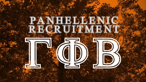 Thumbnail for entry Panhellenic House Tour - Gamma Phi Beta