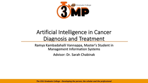 Thumbnail for 2019 Three Minute Paper: Ramya Kambadahalli Vannappa