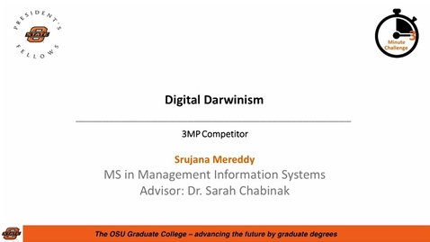 Thumbnail for 2018 3MC Finals - Digital Darwinism