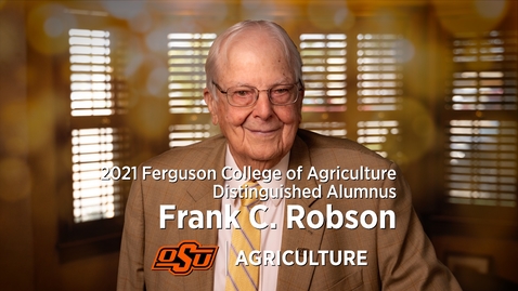 Thumbnail for entry 2021 Distinguished Alumni: Frank C. Robson