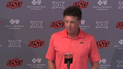 Thumbnail for entry 9/20/21:  Mike Gundy Previews OSU/Kansas State