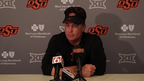 Thumbnail for entry 9/18/21 Mike Gundy OSU/Boise State Postgame Comments