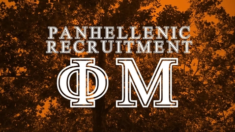 Thumbnail for Panhellenic House Tour Phi Mu 2022 