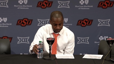 Thumbnail for 01/28/19 Cowboy Basketball: South Carolina Postgame Press Conference Mike Boynton
