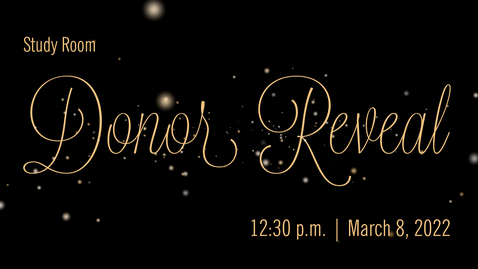 Thumbnail for Library Study Room Donor Reveal and Ribbon Cutting