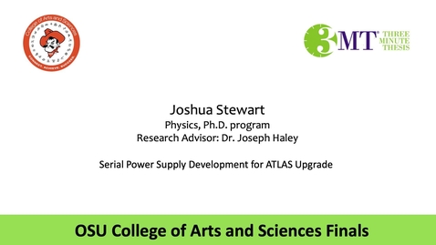 Thumbnail for entry Joshua Stewart: CAS 3MT Graduate Finals