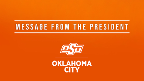 Thumbnail for An End of Semester Message from Dr. Newman