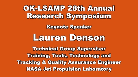 Thumbnail for OK-LSAMP 28th Annual Research Symposium