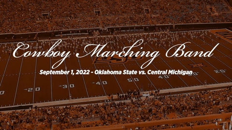 Thumbnail for entry Cowboy Marching Performs at OSU/CMU