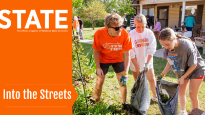Into the Streets is a community service program at Oklahoma State University that helps connect students, faculty and staff with volunteer opportunities in Stillwater. In 2024, Into the Streets teamed up with State of Orange to expand its outreach. More than 3,000 volunteers came together across 350 different locations nationwide to serve their communities. 