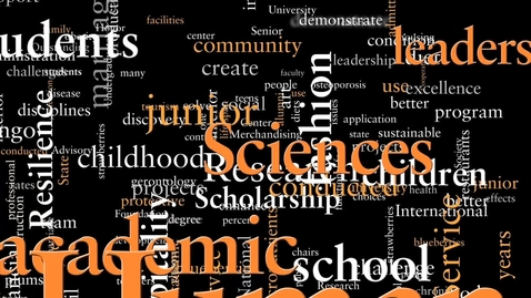 Thumbnail for The College of Human Sciences . . . . we are Human Scientists