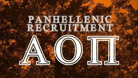 Thumbnail for Panhellenic House Tour Alpha Omicron Pi 2022