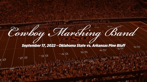 Thumbnail for Cowboy Marching Band Performs at OSU/UAPB