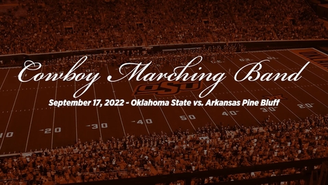 Thumbnail for entry Cowboy Marching Band Performs at OSU/UAPB