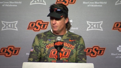 Thumbnail for 11/18/19 Cowboy Football: OSU/Kansas Gundy Postgame