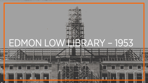 Thumbnail for Edmon Low Library 1953