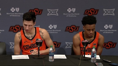 Thumbnail for entry 01/28/19 Cowboy Basketball: Oklahoma Postgame Press Conference Lindy Waters II and Curtis Jones