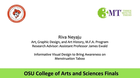 Thumbnail for entry Riva Neyaju: CAS 3MT Graduate Finals