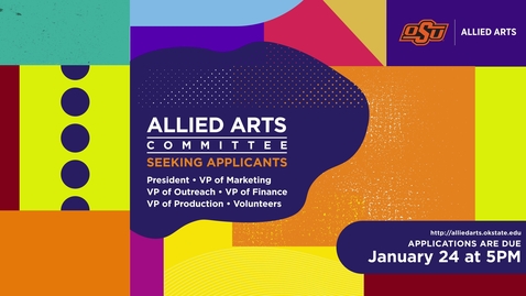 Thumbnail for Allied Arts 2020: Wanna Join our Team?