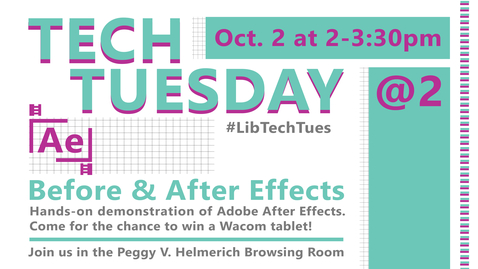 Thumbnail for Tech Tuesday @ 2 Before and After Effects