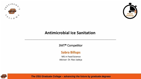 Thumbnail for entry 2018 3MC Finals - Antimicrobial Ice Sanitation