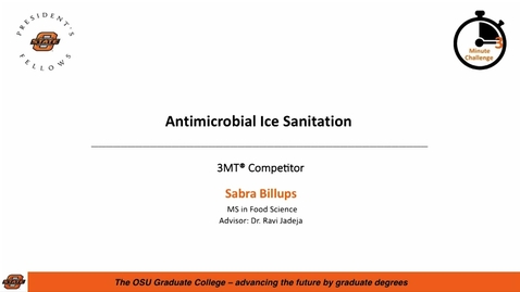 Thumbnail for 2018 3MC Finals - Antimicrobial Ice Sanitation
