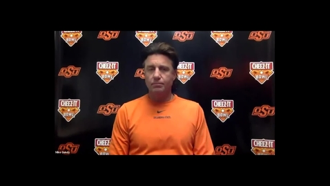 Thumbnail for entry 12/28/20 Cowboy Football CHEEZ-IT BOWL:  Mike Gundy Speaks to the Media