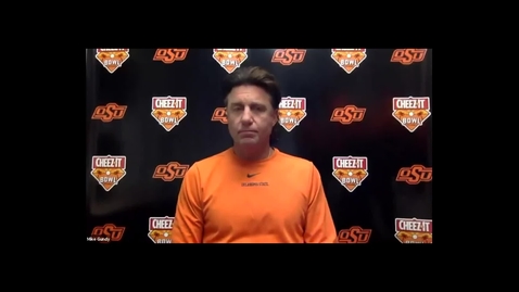 Thumbnail for 12/28/20 Cowboy Football CHEEZ-IT BOWL:  Mike Gundy Speaks to the Media