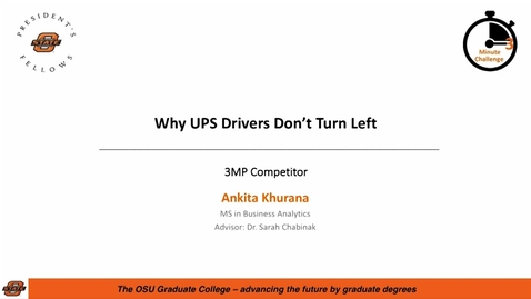 Thumbnail for 2018 3MC Finals - Why UPS Drivers Don't Turn Left