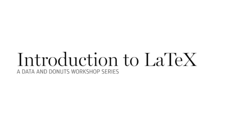 Thumbnail for Data and Donuts: Intro to LaTeX workshop