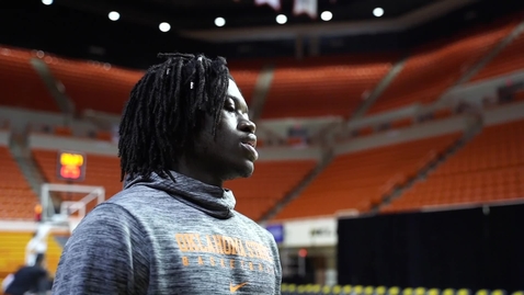Thumbnail for 2/25/19 Cowboy Basketball: Isaac Likekele Addresses The Media