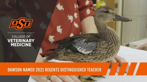 Thumbnail for entry Dawson Named Regents Distinguished Teacher