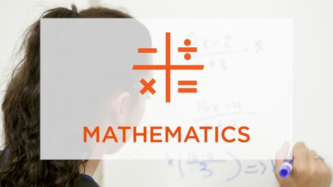 Thumbnail for entry CAS Major Profile: Mathematics