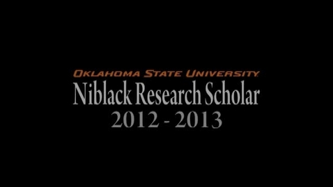 Thumbnail for Lauren Foley, Niblack Research Scholar 2012-13