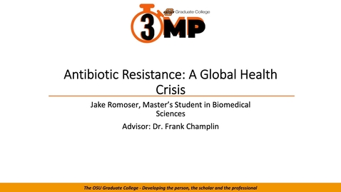 Thumbnail for 2019 Three Minute Paper: JakeRomoser