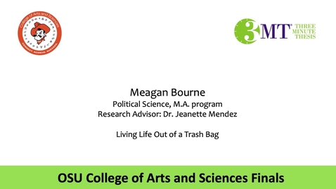 Thumbnail for entry Meagan Bourne: CAS 3MT Graduate Finals