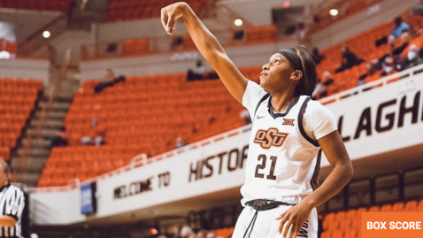 Thumbnail for 11/30/20 Cowgirl Basketball: OSU Cowgirl Basketball Head Coach Jim Littell and players Ja'Mee Asberry and Brittany Reeves Address The Media After A Win Over Oral Roberts. 