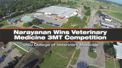 Thumbnail for entry Narayanan Wins Vet Med 3 Minute Thesis Competition