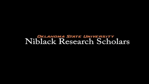 Thumbnail for entry Victoria Pickens, 2017-18 Niblack Research Scholar