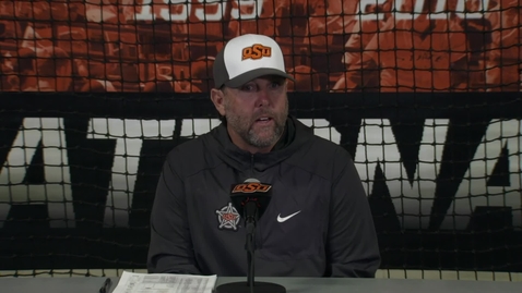 Thumbnail for 02/05/19 Cowgirl Softball:  Kenny Gajewski Speaks to the Media