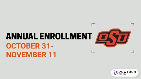 Thumbnail for entry Annual Enrollment 