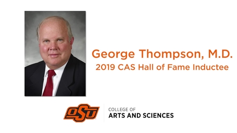 Thumbnail for entry George Thompson CAS Hall of Fame Induction 2019
