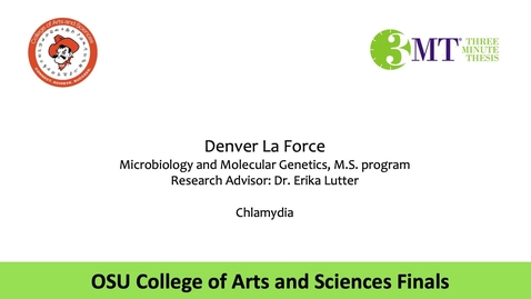 Thumbnail for Denver La Force: CAS 3MT Graduate Finals