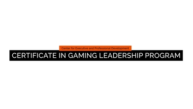 Certificate In Gaming Leadership Center For Executive And