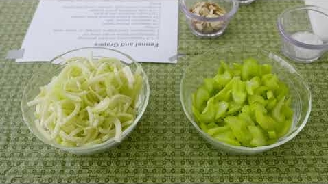 Thumbnail for entry Harvesting Fennel and using it in a Fennel and Grape Salad