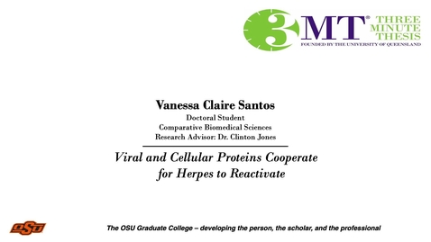 Thumbnail for 2022 3MT Finalist Vanessa Claire Santos