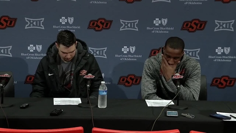 Thumbnail for entry 02/04/19 Cowboy Basketball: Kansas State Postgame Press Conference Thomas Dziagwa and Cameron McGriff